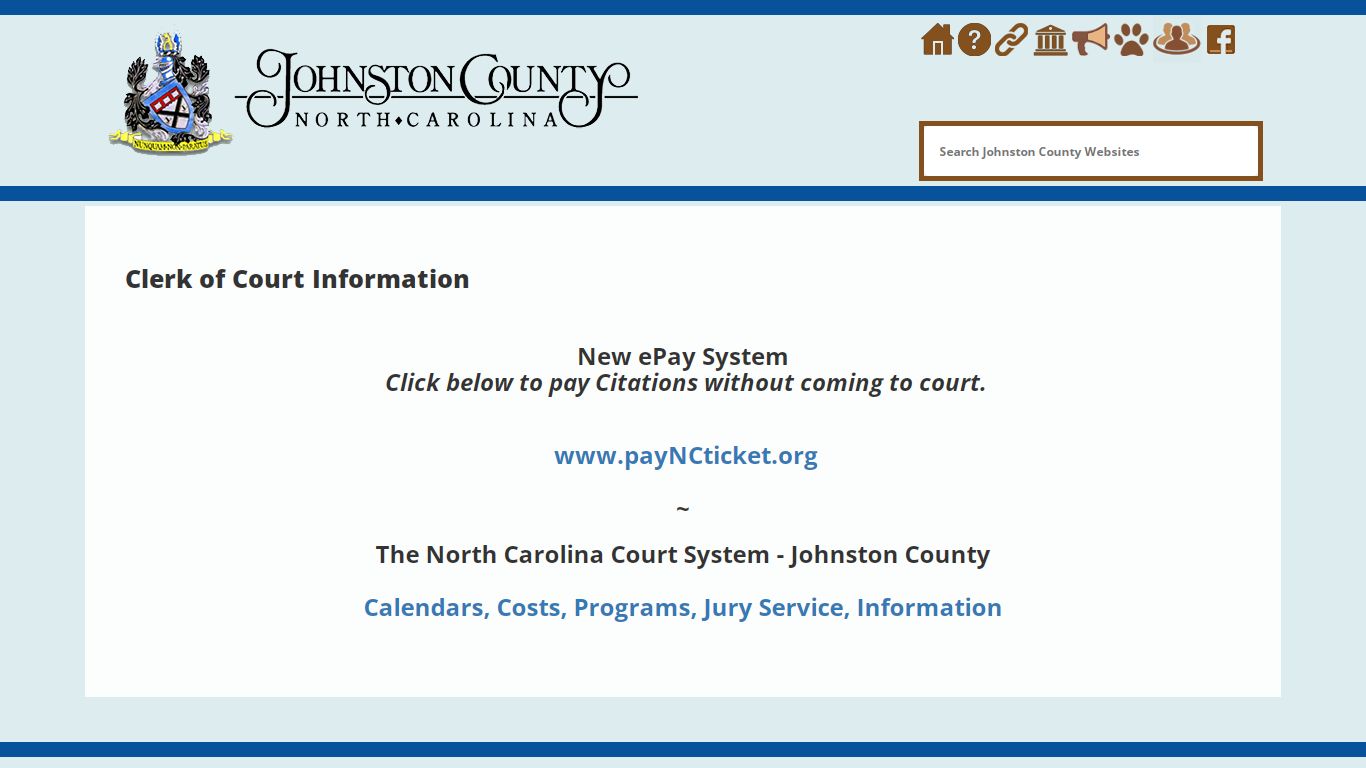 Clerk of Court Information - Johnston County North Carolina